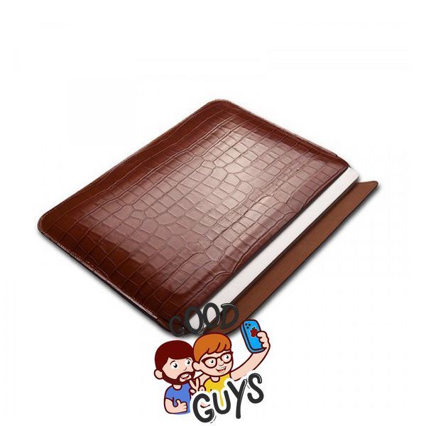 Конверт шкіряний WIWU Skin Croco Geniunie Leather Sleeve Series для MacBook Pro/Air 13" Brown 2221-2 фото