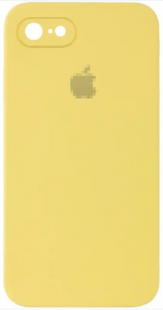 Чохол Silicone Case FULL+camera, SQUARE side iPhone 7, 8, SE 2 Yellow 1055-21 фото