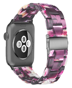 Ремінець бурштиновий для Apple Watch 38,40,41,42mm(10,11S)Flash Purple 1168-12 фото