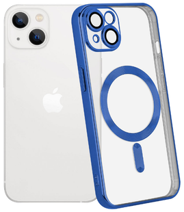 Чохол Shining with MagSafe на iPhone 14 Blue 360-1 фото