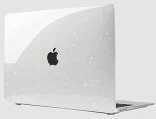 Накладка MacBook HardShell Case 13.6 Air (A2681) 2022 / 13.6 Air (A3113) 2024 / 13.6 Air (A3240) 2025/ 13.6 Air (A3449) 2026Crystal Glitter/Прозора з блискітками 1436-29 фото
