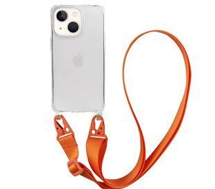 Чохол Armored з ремінцем Crossbody для iPhone 15 Orange 1820-4 фото