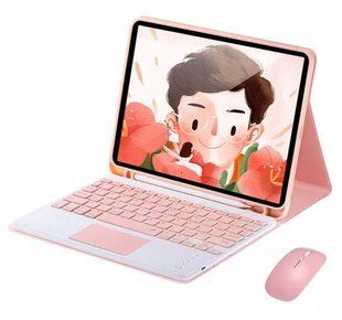 Чохол-клавіатура та мишка для iPad 12.9"/13" Pink 2322-3 фото