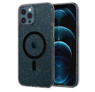 Чохол прозорий блискучий з MagSafe iPhone 16 Pro Затемнений 2573-1 фото