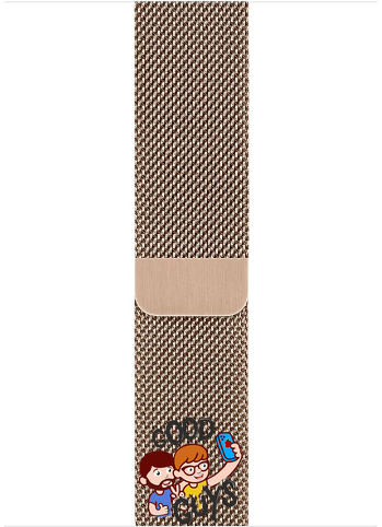Ремінець Milanese Loop Apple Watch Magnetic 42,44,45,46,49mm Champagne Gold 278-22 фото