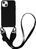 Чохол силіконовий з ремінцем Crossbody для iPhone 16 Black 2593-1 фото