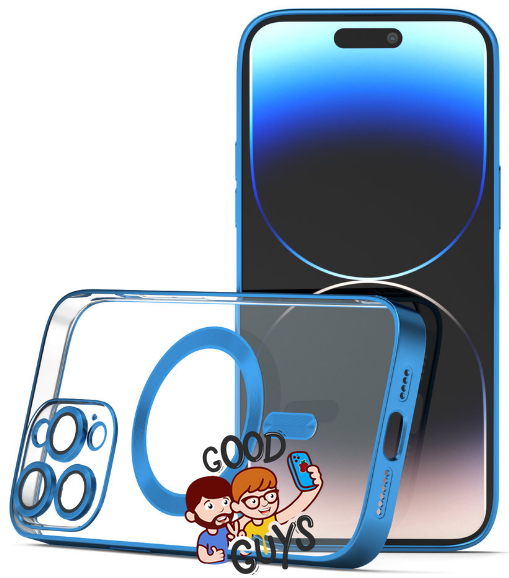 Чохол Shining with MagSafe на iPhone 12 Pro Max Blue 355-1 фото