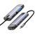 Адаптер McDodo [HU-7420] 10in1 USB-C to 2*USB3.0+2USB2.0+VGA+HDMI+RJ45+SD/MicroSD+PD 100W Gray 4338-0 фото