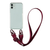 Чохол Armored з ремінцем Crossbody для iPhone 15 Plus Rose Red 1823-9 фото