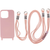 Чохол силіконовий з шнурком Crossbody iPhone 13 Pink 1541-0 фото