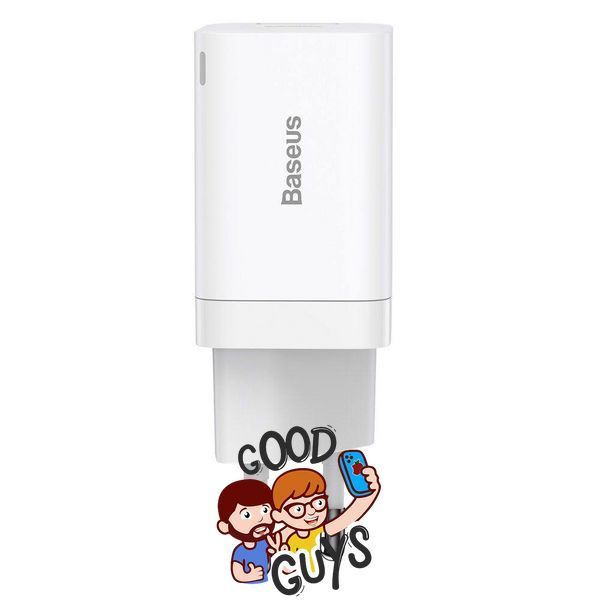 Зарядний пристрій BASEUS [USB+USB-C] Super Si Pro Quick Charger 30W 3A White 2778-0 фото