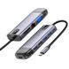 Адаптер McDodo [HU-7420] 10in1 USB-C to 2*USB3.0+2USB2.0+VGA+HDMI+RJ45+SD/MicroSD+PD 100W Gray 4338-0 фото 1