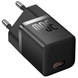 Комплект Baseus [Адаптер Type-C + Кабель Type-C] GaN5 Mini 30W Fast Charger Black 4451-0 фото 3
