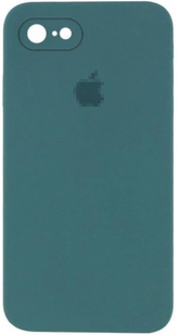 Чохол Silicone Case FULL+camera, SQUARE side iPhone 7, 8, SE 2 Pine green 1055-22 фото
