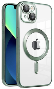 Чохол Shining with MagSafe на iPhone 12 Pro Max Dark Green 355-2 фото