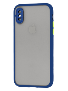 Чохол Avenger FULL Camera для iPhone X,Xs Midnight Blue-Orange 1311-0 фото