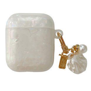 Чохол Jewelry для AirPods 1/2 з карабіном Beige 2301-0 фото