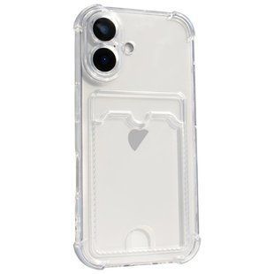 Чохол прозорий протиударний з кишенькою для iPhone 17 3816-0 фото