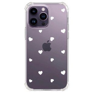 Чохол прозорий з принтом №113 "Сердечка" iPhone 14 Pro Max 1054-30 фото