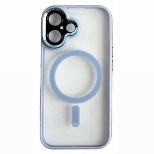 Чохол Nofelet full camera MagSafe для iPhone 16 Lavender Gray 2553-4 фото