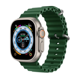 Ремінець Ocean Band 42,44,45,46mm(10,11S),49mm(ultra 1-3S) Dark Green 288-7 фото