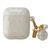 Чохол Jewelry для AirPods 1/2 з карабіном Beige 2301-0 фото