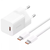 Комплект Baseus [Адаптер Type-C + Кабель Type-C] GaN5 Mini 30W Fast Charger White 4451-1 фото