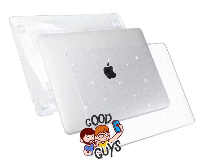 Накладка MacBook HardShell Case 13.3 Pro (A1706/A1708/A1989/A2159/A2289/A2251/A2338) 2016-2022р. Crystal Glitter/Прозора з блискітками 1296-29 фото