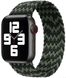 Ремінець нейлоновий Braided Solo Loop 38mm,40mm,41mm,42mm(10,11S)Rainbow Black - Green 1171-13 фото 1