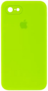 Чохол Silicone Case FULL+camera, SQUARE side iPhone 7, 8, SE 2 Shini green 1055-23 фото