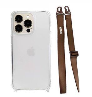 Чохол Armored з ремінцем Crossbody для iPhone 15 Pro Brown 1821-19 фото