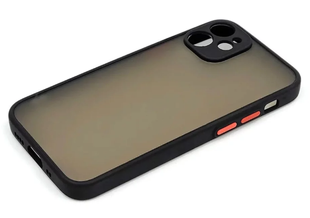 Чохол Avenger FULL Camera для iPhone 12 Black-Orange 1316-8 фото