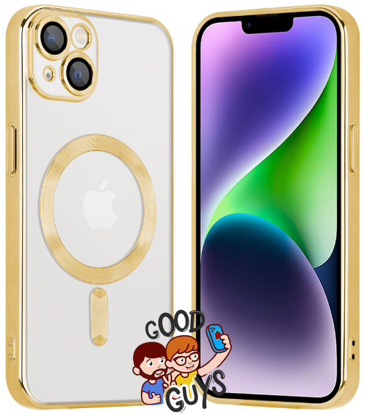 Чохол Shining with MagSafe на iPhone 14 Gold 360-3 фото