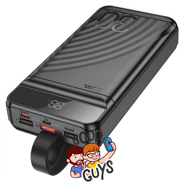 Power Bank Hoco JB123 Element 22.5W + PD20W fully compatible with LDC and LED-lamp 30000mAh Black 4273-0 фото