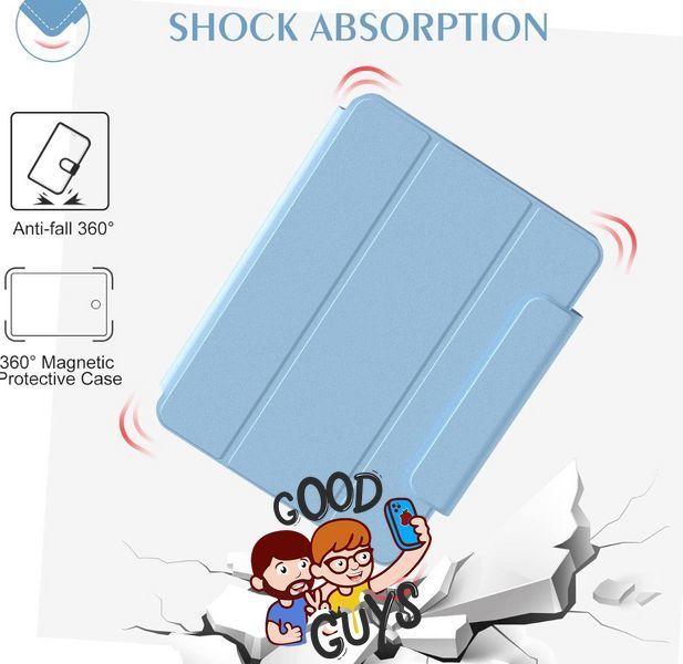 Чохол Comma дляiPad Air 13" (2024) / iPad Air 13" (2025) 360 Rotation Case with Pen Holder Series Blue 2762-2 фото