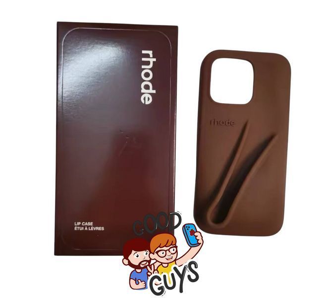Чохол Lipstick case Rhode з місцем для блиску для iPhone 16 Espresso 2784-2 фото