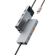 Адаптер Wiwu [A923RPT] Linker 9in1 USB-C to USB-C+2xUSB2.0 +2xUSB3.1+ SD/Micro SD+RJ45+PD 100W Gray 4340-0 фото 4