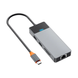 Адаптер Wiwu [A923RPT] Linker 9in1 USB-C to USB-C+2xUSB2.0 +2xUSB3.1+ SD/Micro SD+RJ45+PD 100W Gray 4340-0 фото 2