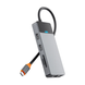 Адаптер Wiwu [A923RPT] Linker 9in1 USB-C to USB-C+2xUSB2.0 +2xUSB3.1+ SD/Micro SD+RJ45+PD 100W Gray 4340-0 фото 3