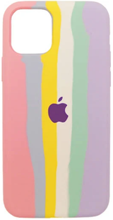 Чохол Rainbow Silicone Case iPhone 11 Pink 1099-2 фото