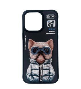 Чохол Nimmy Case AnimalZip для iPhone 14 Pro Max Black Dog 2620-3 фото