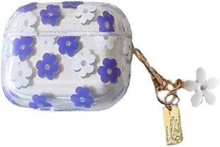 Чохол Jewelry для AirPods 3 з карабіном Violet Flower 2303-5 фото