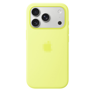 Чохол Silicone Case 1:1 з закритою кнопкою камери для iPhone 17 Air Neon Yellow 4117-5 фото