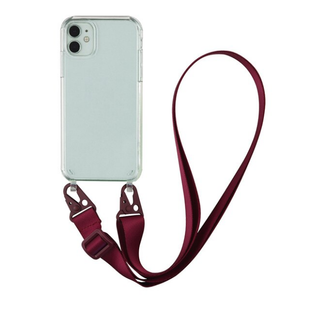 Чохол Armored з ремінцем Crossbody для iPhone 12 mini Rose Red 2123-9 фото