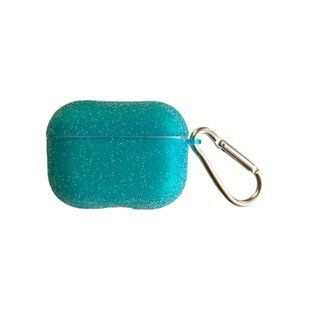 Чохол для AirPods 3 Stars Shining case з карабіном Sea blue 2369-2 фото