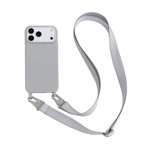Чохол силіконовий з ремінцем Crossbody для iPhone 17 Pro Stone 4252-0 фото