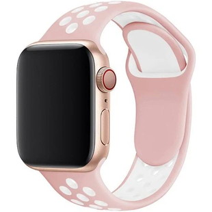 Ремінець Sport Band Nike 42,44,45,46mm(10,11S),49mm(ultra 1-3S)Pink - White 284-3 фото