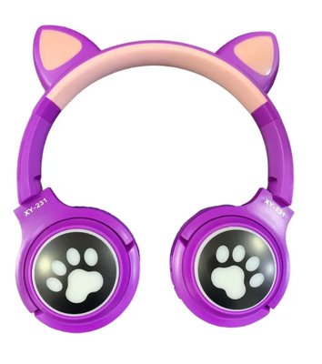 Бездротові навушники CAT EAR XY-23 Purple 2062-2 фото