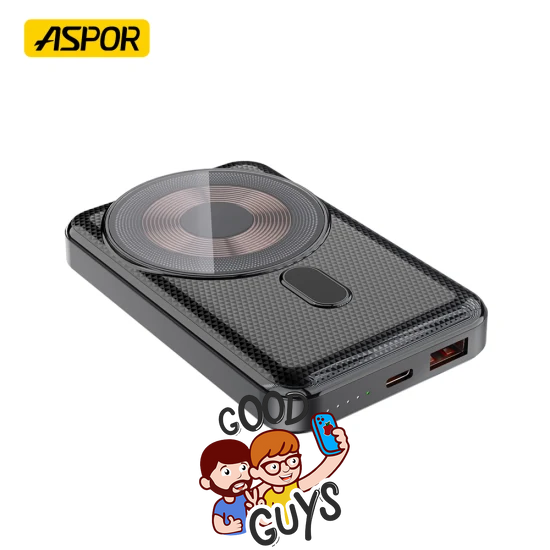 Павер банк Aspor A326 10000mah with MagSafe Black 2353-1 фото