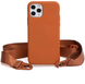 Чохол силіконовий з ремінцем Crossbody для iPhone 14 Pro Brown 1205-14 фото 1